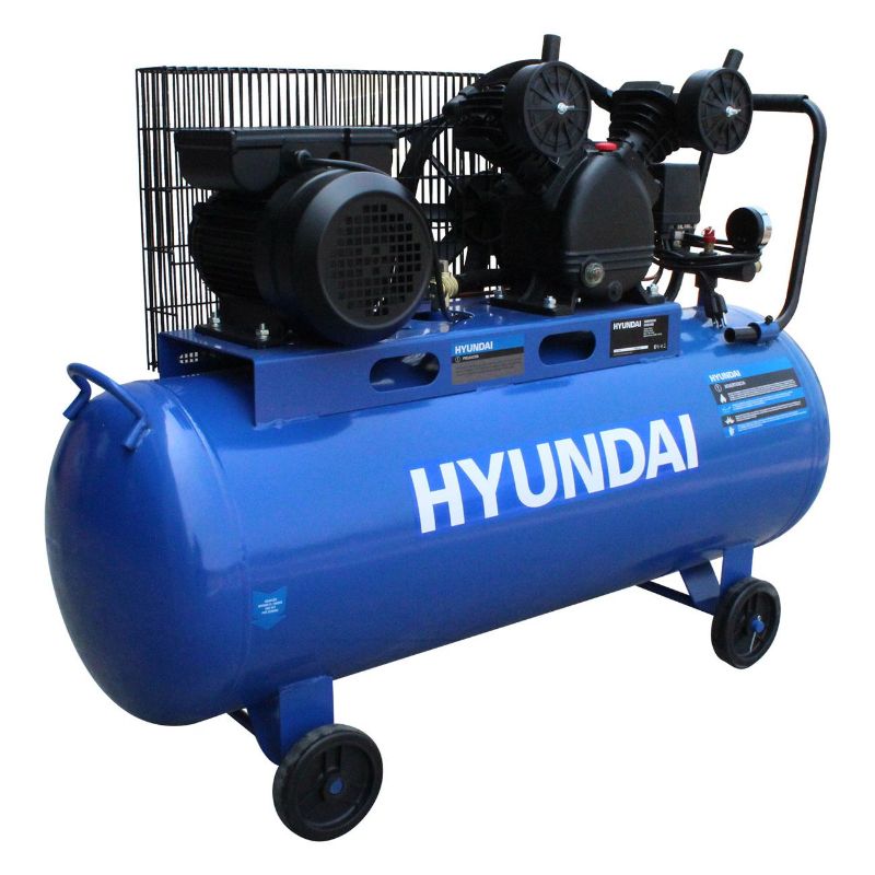 Compresor Profesional 100 litros de Faja - Hyundai - Macrocity