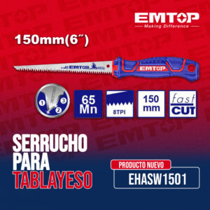 Serrucho Para Tablayeso 6” 150 mm Emtop